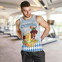 Germany Oktoberfest Men Tank Top Dachshund Beer and Bavarian Pretzel