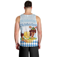 Germany Oktoberfest Men Tank Top Dachshund Beer and Bavarian Pretzel