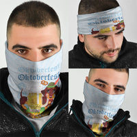Germany Oktoberfest Neck Gaiter Dachshund Beer and Bavarian Pretzel