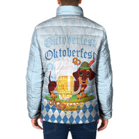 Germany Oktoberfest Padded Jacket Dachshund Beer and Bavarian Pretzel