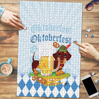 Germany Oktoberfest Puzzle Dachshund Beer and Bavarian Pretzel