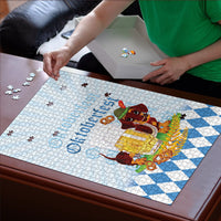 Germany Oktoberfest Puzzle Dachshund Beer and Bavarian Pretzel