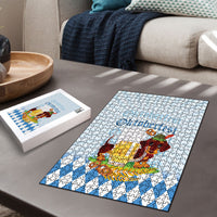 Germany Oktoberfest Puzzle Dachshund Beer and Bavarian Pretzel