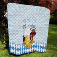 Germany Oktoberfest Quilt Dachshund Beer and Bavarian Pretzel