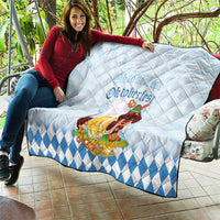 Germany Oktoberfest Quilt Dachshund Beer and Bavarian Pretzel