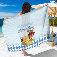 Germany Oktoberfest Sarong Dachshund Beer and Bavarian Pretzel