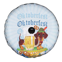 Germany Oktoberfest Spare Tire Cover Dachshund Beer and Bavarian Pretzel