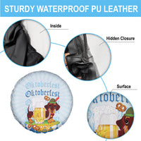 Germany Oktoberfest Spare Tire Cover Dachshund Beer and Bavarian Pretzel
