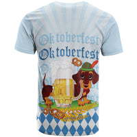 Germany Oktoberfest T Shirt Dachshund Beer and Bavarian Pretzel