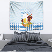 Germany Oktoberfest Tapestry Dachshund Beer and Bavarian Pretzel
