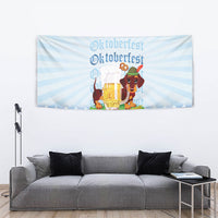 Germany Oktoberfest Tapestry Dachshund Beer and Bavarian Pretzel