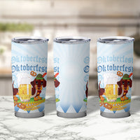 Germany Oktoberfest Tumbler Cup Dachshund Beer and Bavarian Pretzel