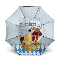 Germany Oktoberfest Umbrella Dachshund Beer and Bavarian Pretzel