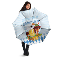 Germany Oktoberfest Umbrella Dachshund Beer and Bavarian Pretzel