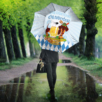 Germany Oktoberfest Umbrella Dachshund Beer and Bavarian Pretzel