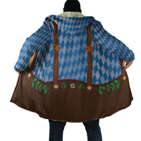 Lederhosen Oktoberfest Cloak Beers Bavarian Diamond Pattern