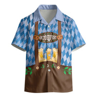 Lederhosen Oktoberfest Kid Hawaiian Shirt Beers Bavarian Diamond Pattern
