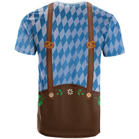 Lederhosen Oktoberfest T Shirt Beers Bavarian Diamond Pattern