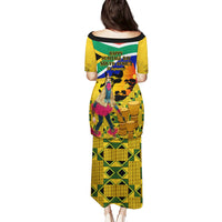 South Africa Heritage Day Puletasi Traditional Dancer Kente Pattern With Flag Style - Wonder Print Shop