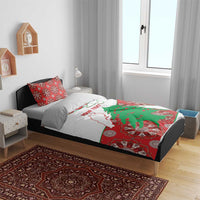 Personalised Lebanon Independence Day Bedding Set Lebanese Map With Cedrus - Wonder Print Shop