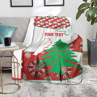 Personalised Lebanon Independence Day Blanket Lebanese Map With Cedrus