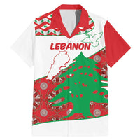 Personalised Lebanon Independence Day Family Matching Mermaid Dress and Hawaiian Shirt Lebanese Map With Cedrus - Wonder Print Shop