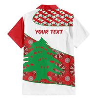 Personalised Lebanon Independence Day Family Matching Mermaid Dress and Hawaiian Shirt Lebanese Map With Cedrus - Wonder Print Shop