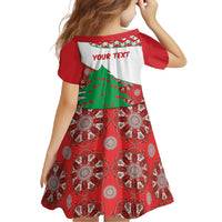 Personalised Lebanon Independence Day Family Matching Off Shoulder Maxi Dress and Hawaiian Shirt Lebanese Map With Cedrus - Wonder Print Shop