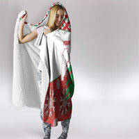 Personalised Lebanon Independence Day Hooded Blanket Lebanese Map With Cedrus