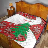 Personalised Lebanon Independence Day Quilt Lebanese Map With Cedrus - Wonder Print Shop