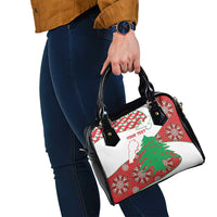 Personalised Lebanon Independence Day Shoulder Handbag Lebanese Map With Cedrus