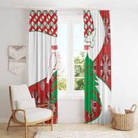 Personalised Lebanon Independence Day Window Curtain Lebanese Map With Cedrus - Wonder Print Shop