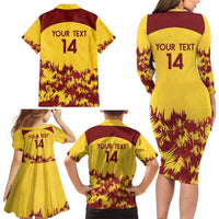 Custom West Indies Cricket Family Matching Long Sleeve Bodycon Dress and Hawaiian Shirt Windies Newest Version - Wonder Print Shop
