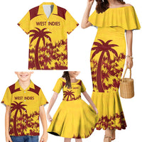Custom West Indies Cricket Family Matching Mermaid Dress and Hawaiian Shirt Windies Newest Version - Wonder Print Shop