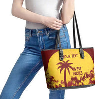 Custom West Indies Cricket Leather Tote Bag Windies Newest Version - Wonder Print Shop