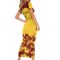 Custom West Indies Cricket Short Sleeve Bodycon Dress Windies Newest Version - Wonder Print Shop