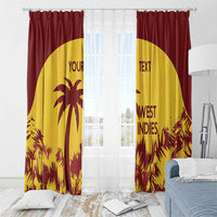 Custom West Indies Cricket Window Curtain Windies Newest Version - Wonder Print Shop