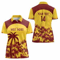 Custom West Indies Cricket Women Polo Shirt Windies Newest Version - Wonder Print Shop