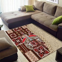 Samoa Tapau Area Rug Samoan Siapo Pattern - Wonder Print Shop