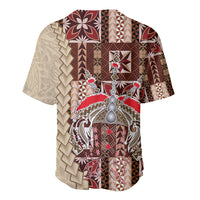 Samoa Tapau Baseball Jersey Samoan Siapo Pattern - Wonder Print Shop