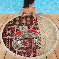 Samoa Tapau Beach Blanket Samoan Siapo Pattern - Wonder Print Shop