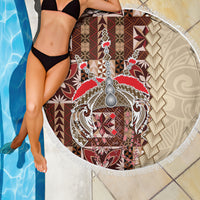 Samoa Tapau Beach Blanket Samoan Siapo Pattern - Wonder Print Shop