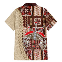 Samoa Tapau Family Matching Mermaid Dress and Hawaiian Shirt Samoan Siapo Pattern - Wonder Print Shop