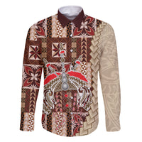 Samoa Tapau Family Matching Summer Maxi Dress and Hawaiian Shirt Samoan Siapo Pattern - Wonder Print Shop