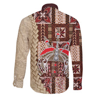 Samoa Tapau Family Matching Summer Maxi Dress and Hawaiian Shirt Samoan Siapo Pattern - Wonder Print Shop