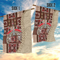 Samoa Tapau Garden Flag Samoan Siapo Pattern - Wonder Print Shop