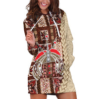 Samoa Tapau Hoodie Dress Samoan Siapo Pattern - Wonder Print Shop