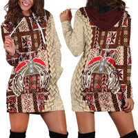 Samoa Tapau Hoodie Dress Samoan Siapo Pattern - Wonder Print Shop