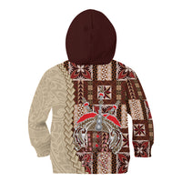 Samoa Tapau Kid Hoodie Samoan Siapo Pattern - Wonder Print Shop
