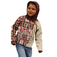 Samoa Tapau Kid Hoodie Samoan Siapo Pattern - Wonder Print Shop